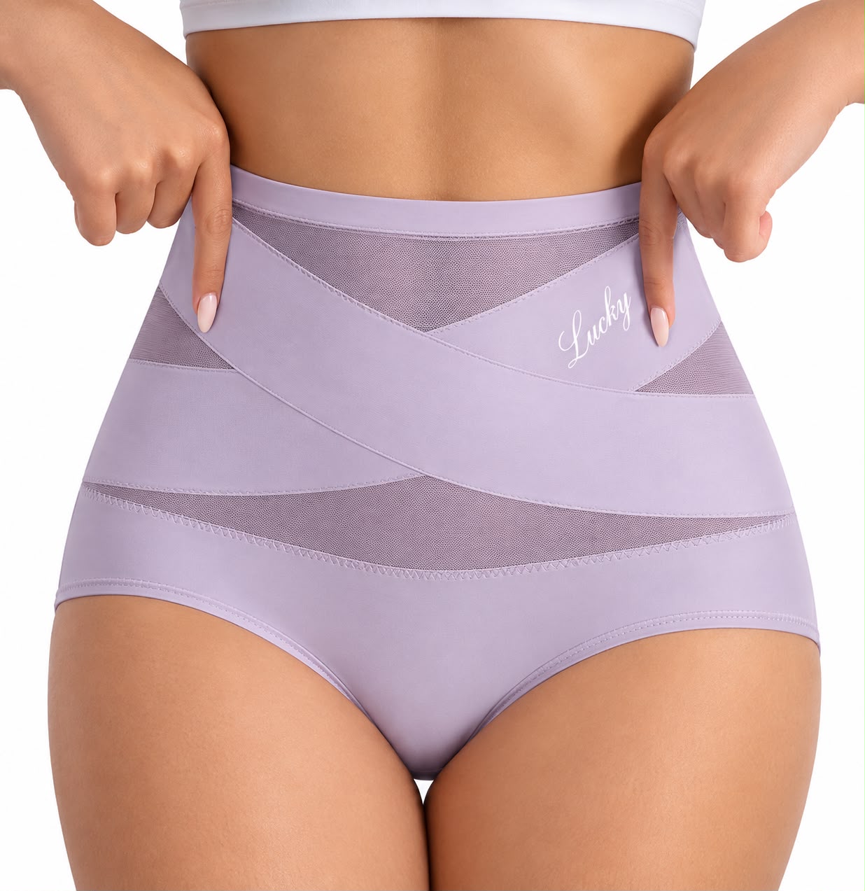 Culotte sculptante taille haute Lisance, coloris Lavande