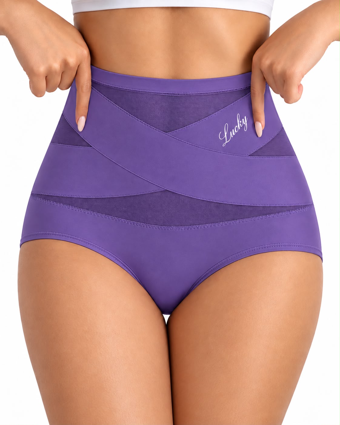 Culotte sculptante taille haute Lisance, coloris Violet