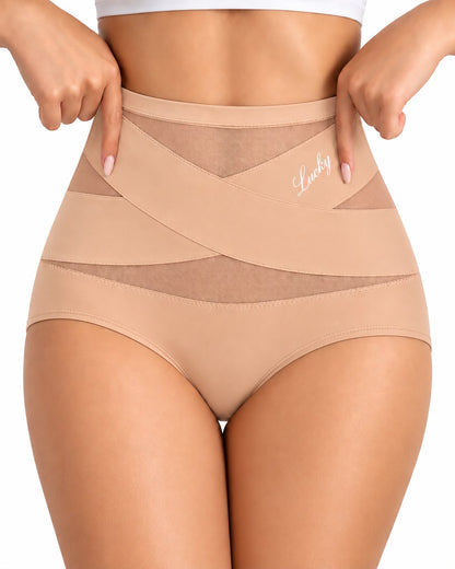 Culotte sculptante taille haute Lisance, coloris Beige chair