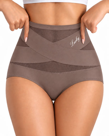 Culotte sculptante taille haute Lisance, coloris Marron